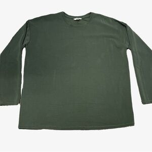 Olive Green Long Sleeve Women's Tee